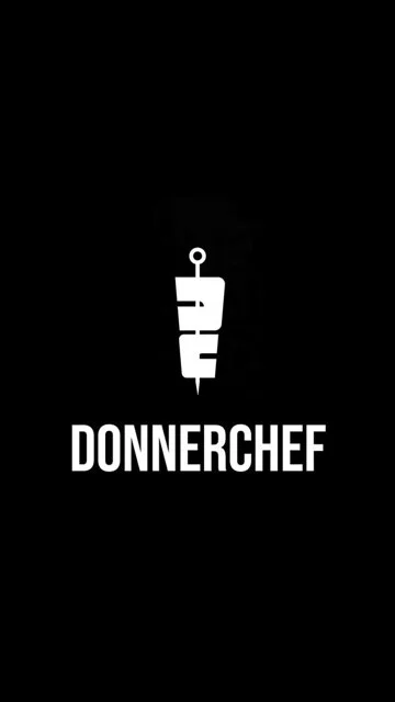 Four-second Donnerchef logo build with flame effect.