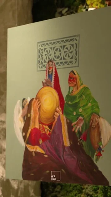 On-camera speaker intercut with paintings and interior/art-gallery details.