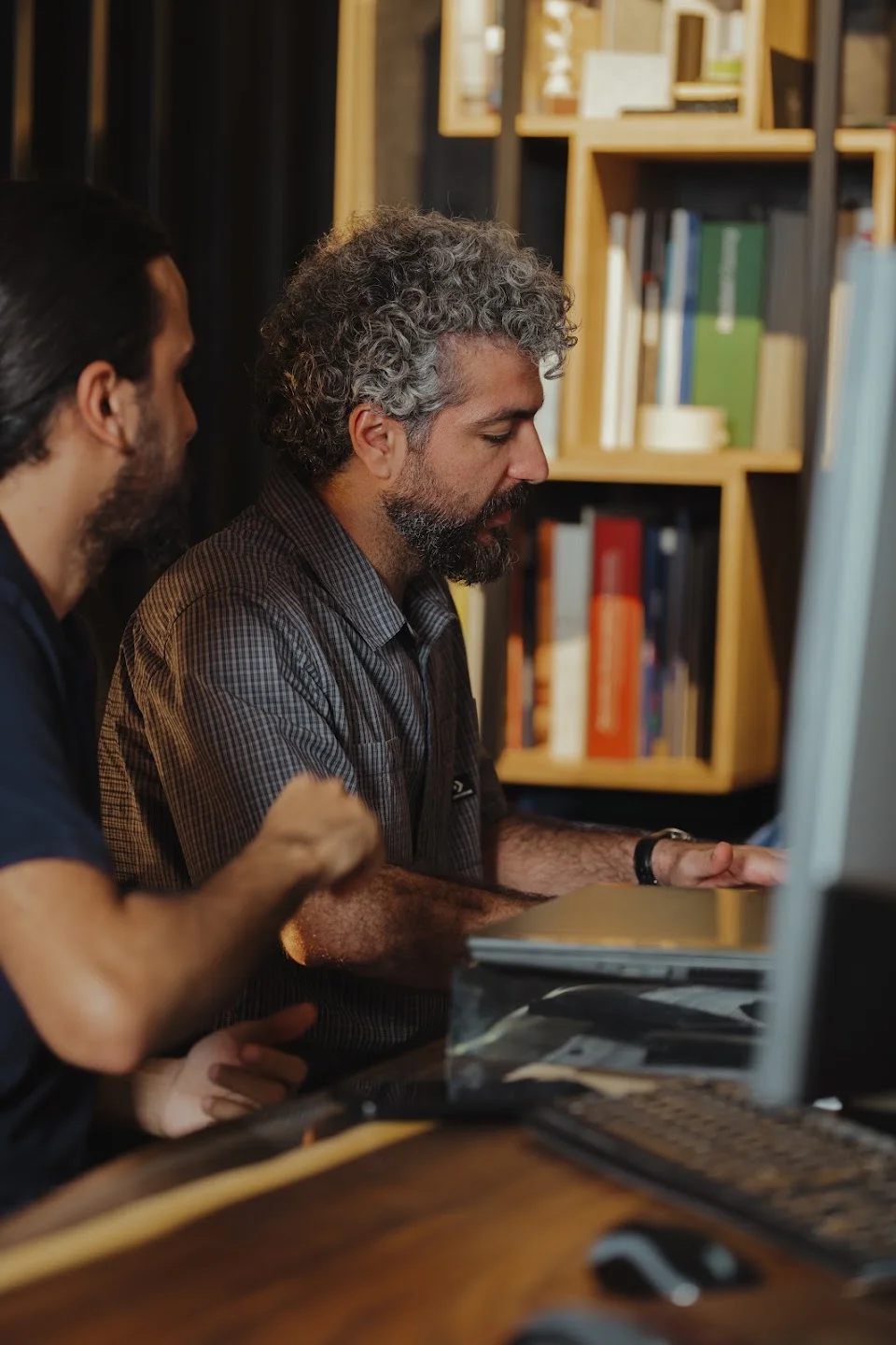 Creative collaboration in a warm workspace