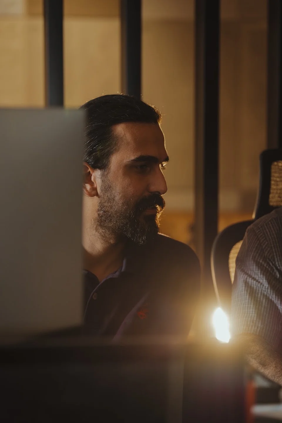 Creative collaboration in a warm workspace